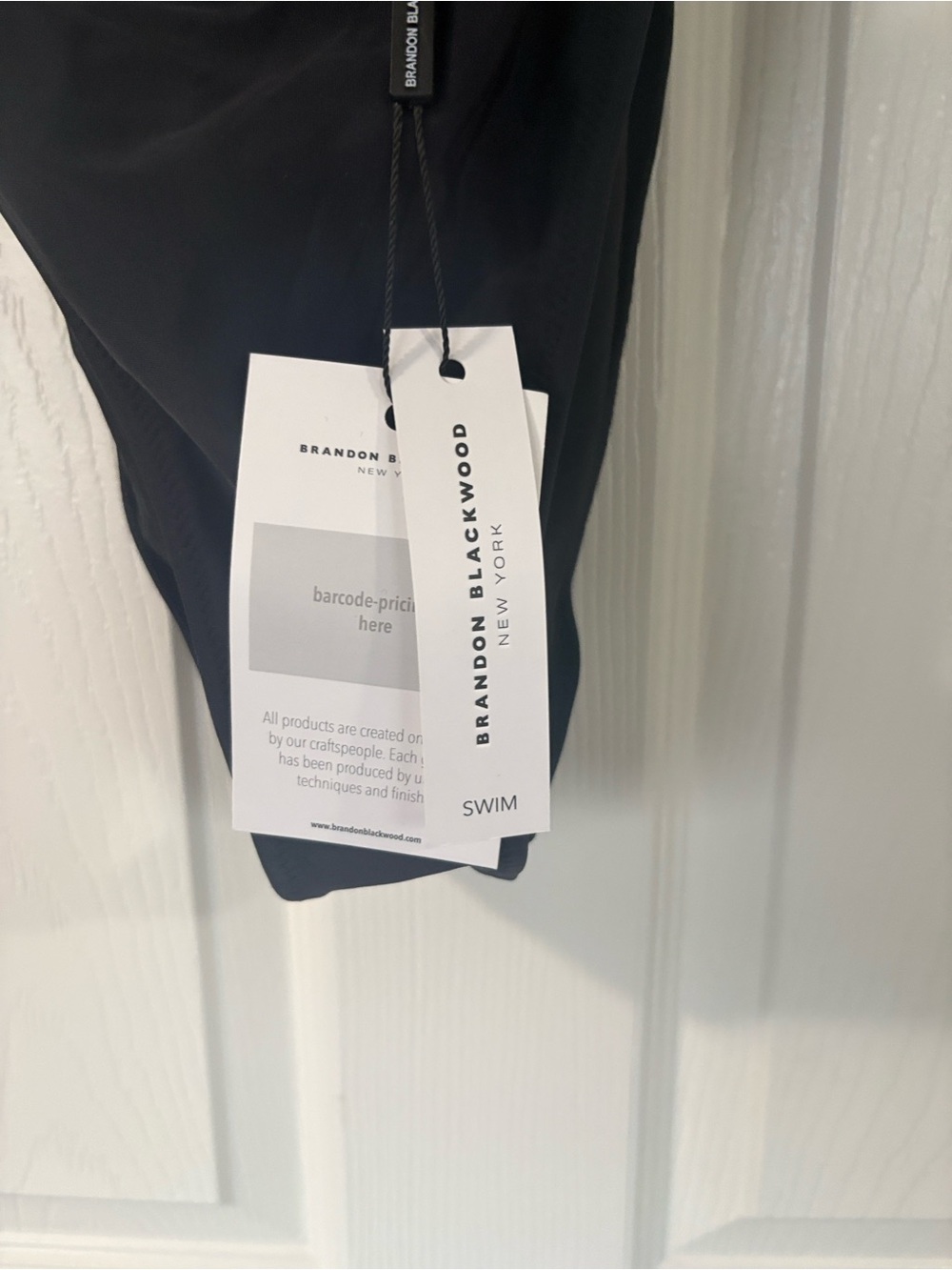 Brandon Blackwood Black Cutout One-Piece Swimsuit - Picture 5 of 6
